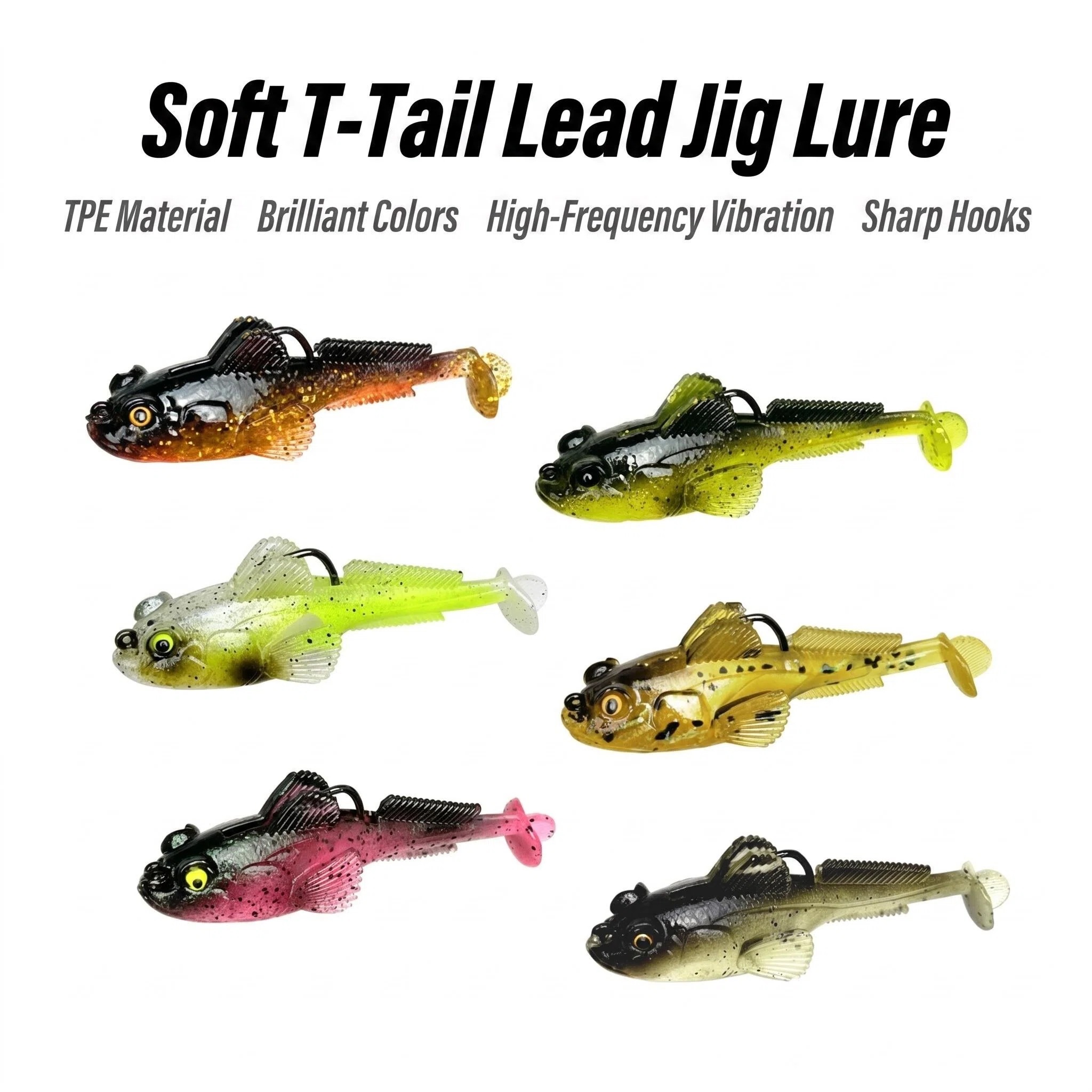 1 adet 10g13g18g Goby Lure Jig - Fishing Lure Spinnerbait incelemesi ve fiyatı